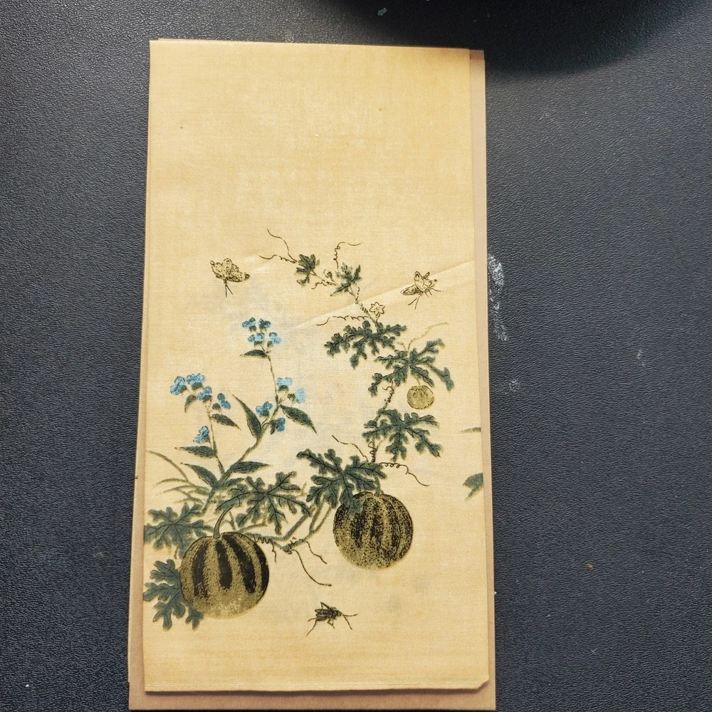 Korean Silk Handkerchief Cho-chung-do Sin Saimdang Joseon Dynasty Art 20x20